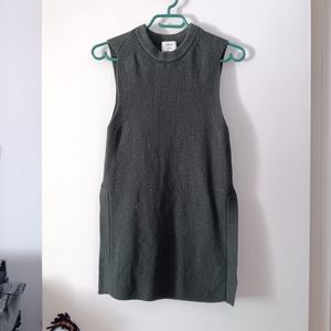 WILFRED Olive Green Knit Merino Wool PALMER Sweater Vest M